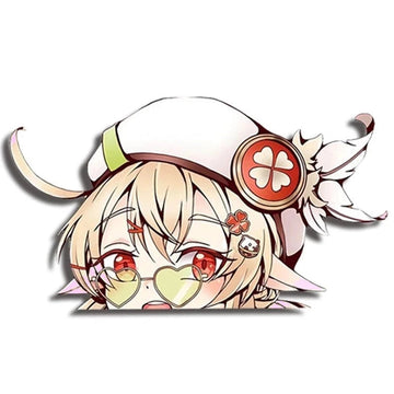 Genshin Impact 'Klee | Wearing Eyeglasses' Vinyl Car Peeker Sticker