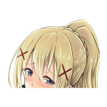 KonoSuba 'Darkness | Shy' Vinyl Car Peeker Sticker
