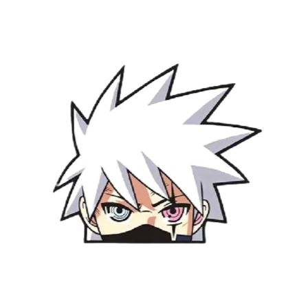 Naruto 'Kakashi Hatake | Rinnegan-One Tomoe Sharingan Eyes | 2.0' Vinyl Car Peeker Sticker