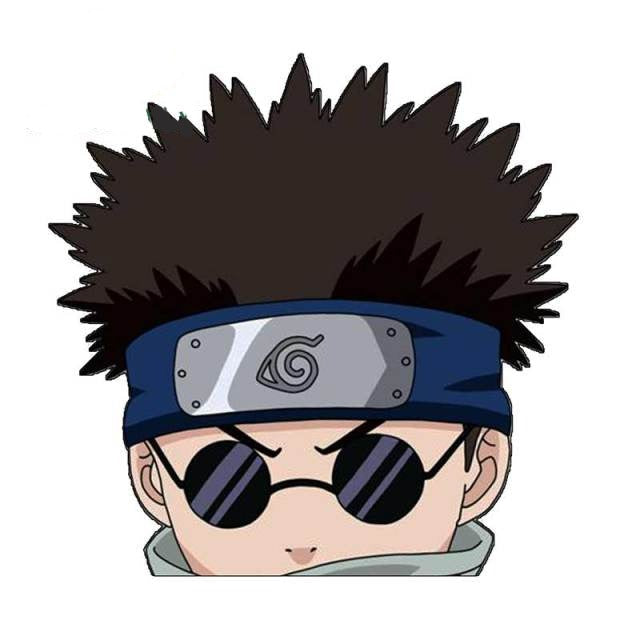 Naruto 'Shino Aburame | Sunglasses' Vinyl Car Peeker Sticker