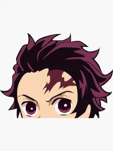 Demon Slayer 'Tanjiro Kamado' Vinyl Car Peeker Sticker