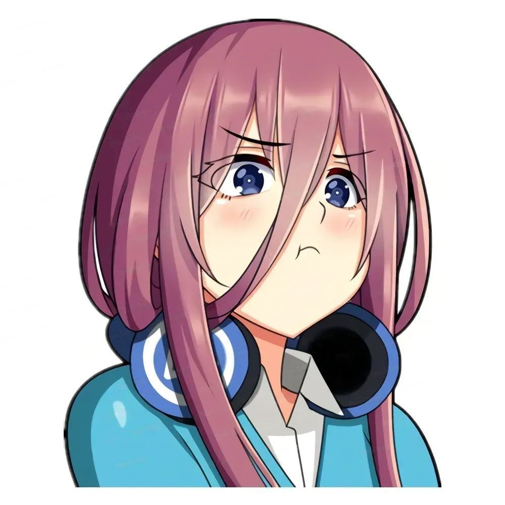 The Quintessential Quintuplets 'Miku Nakano' Vinyl Car Sticker