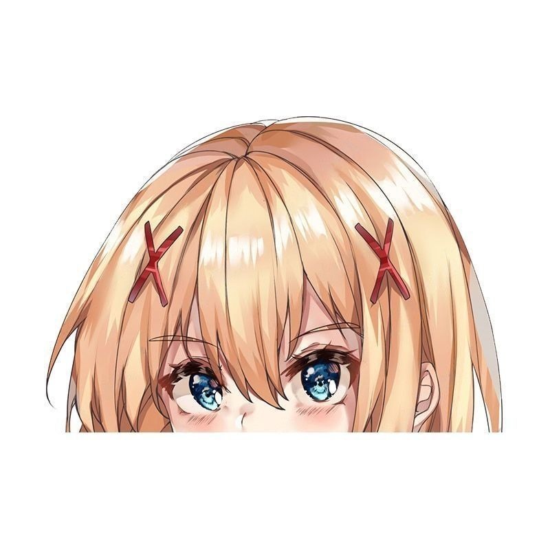 KonoSuba 'Darkness | Looking' Vinyl Car Peeker Sticker