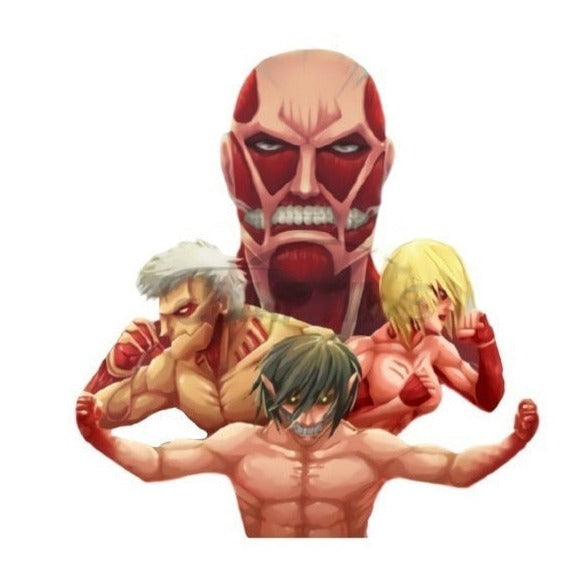 Attack on Titan 'Colossal | Armored | Female | Attack Titan' Vinyl Car Sticker