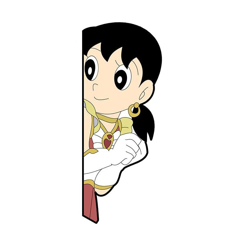 Doraemon 'Shizuka Minamoto | Right' Vinyl Car Peeker Sticker