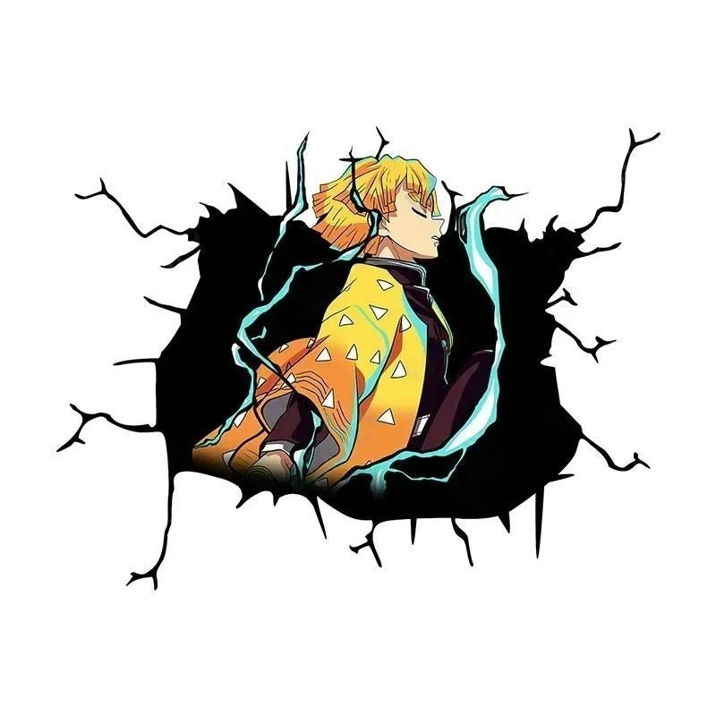 Demon Slayer 'Zenitsu | Breathing Form' Car Window Vinyl Sticker
