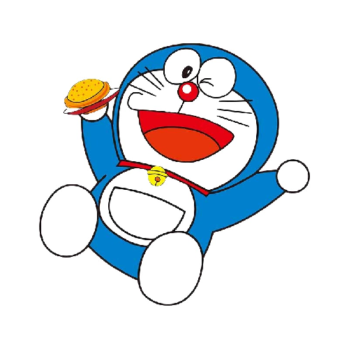 Doraemon 'Holding Bun | Right' Vinyl Car Sticker