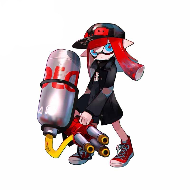 Splatoon 'Inkling | Hydra Splatling' Vinyl Car Sticker