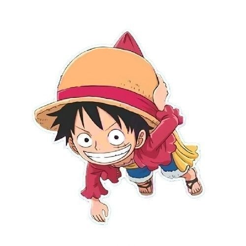 One Piece 'Hanging Luffy | Grinning' Vinyl Car Sticker