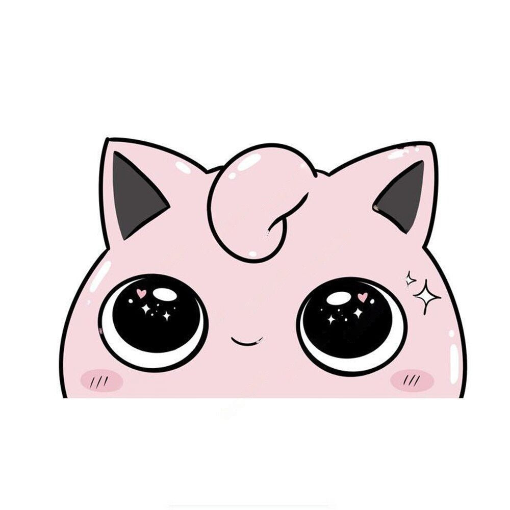Pokemon 'Jigglypuff | In Love' Vinyl Car Peeker Sticker