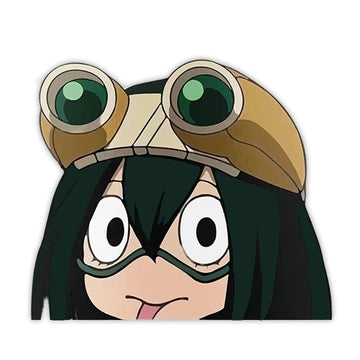 My Hero Academia 'Tsuyu | Goggles' Vinyl Car Peeker Sticker