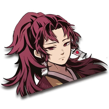 Demon Slayer 'Yoriichi Tsugikuni' Vinyl Car Peeker Sticker