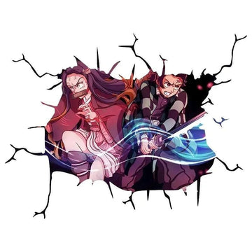 Demon Slayer 'Nezuko And Tanjiro | Fight Together' Car Window Vinyl Sticker