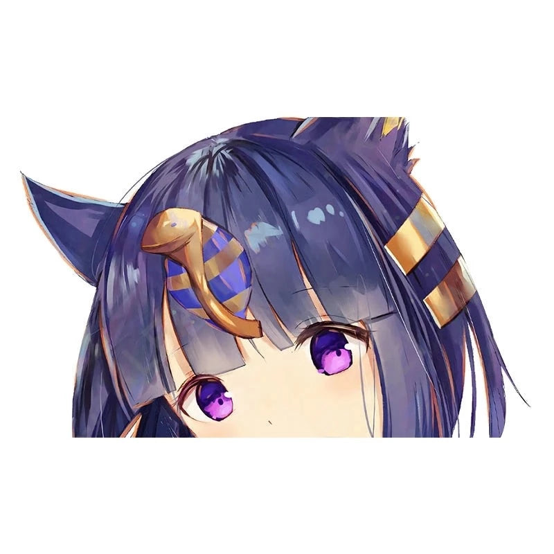 Animal Crossing 'Ankha | Shy' Vinyl Car Peeker Sticker