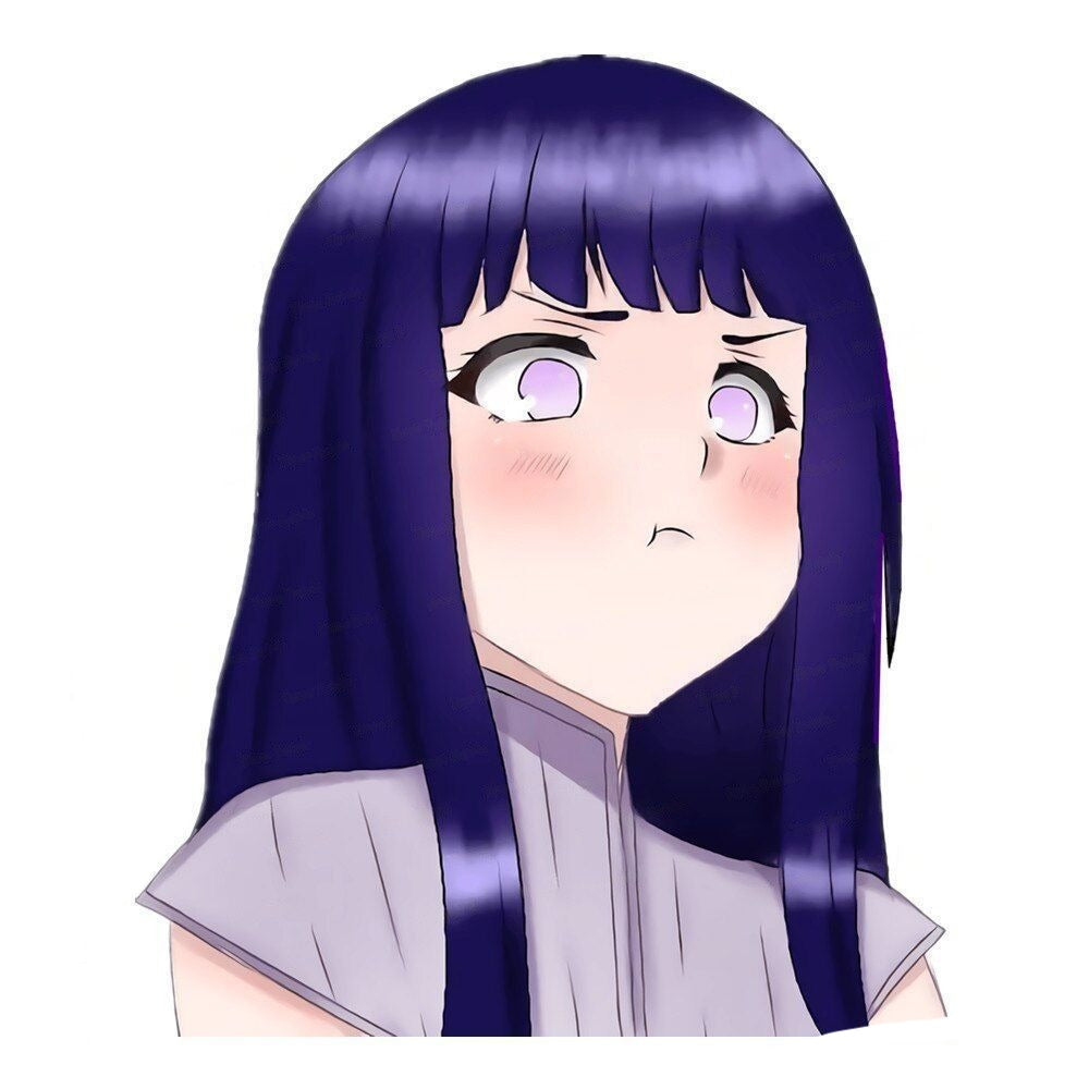 Naruto 'Hinata Hyuga | Blushing Angry' Vinyl Car Sticker
