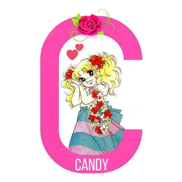 Candy Letter C 'Candice | Striped Long Skirt' Vinyl Car Sticker