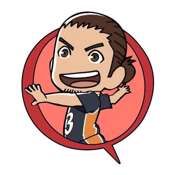 Haikyuu!! 'Asahi Azumane | Comic Bubble' Vinyl Car Sticker