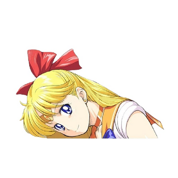 Sailor Moon 'Sailor Venus | Leaning' Vinyl Car Peeker Sticker