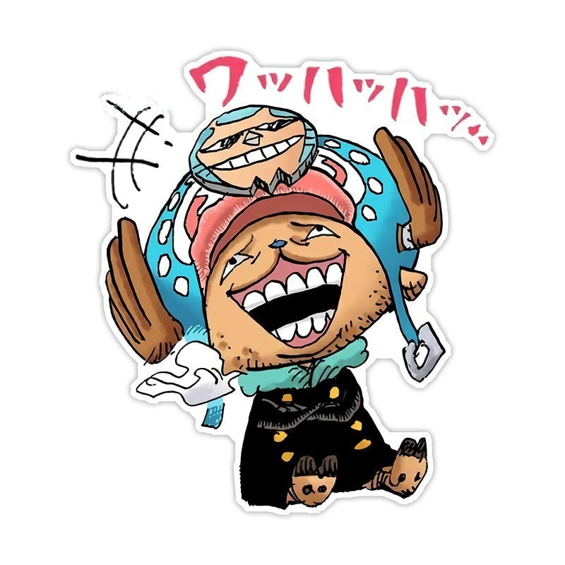 One Piece 'Tony x Franky | Laughing' Vinyl Car Sticker