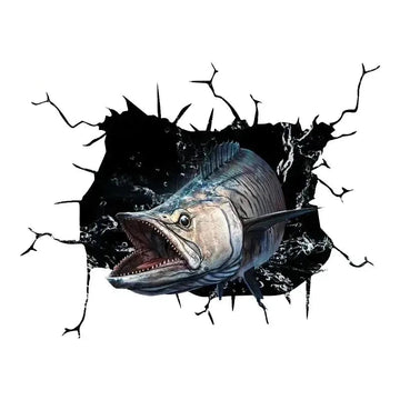 Fish 'Dogtooth Tuna' Car Window Vinyl Sticker