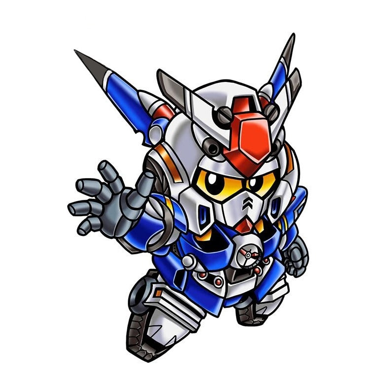 Mobile Suit 'Chibi Gundam | Waving' Vinyl Car Sticker