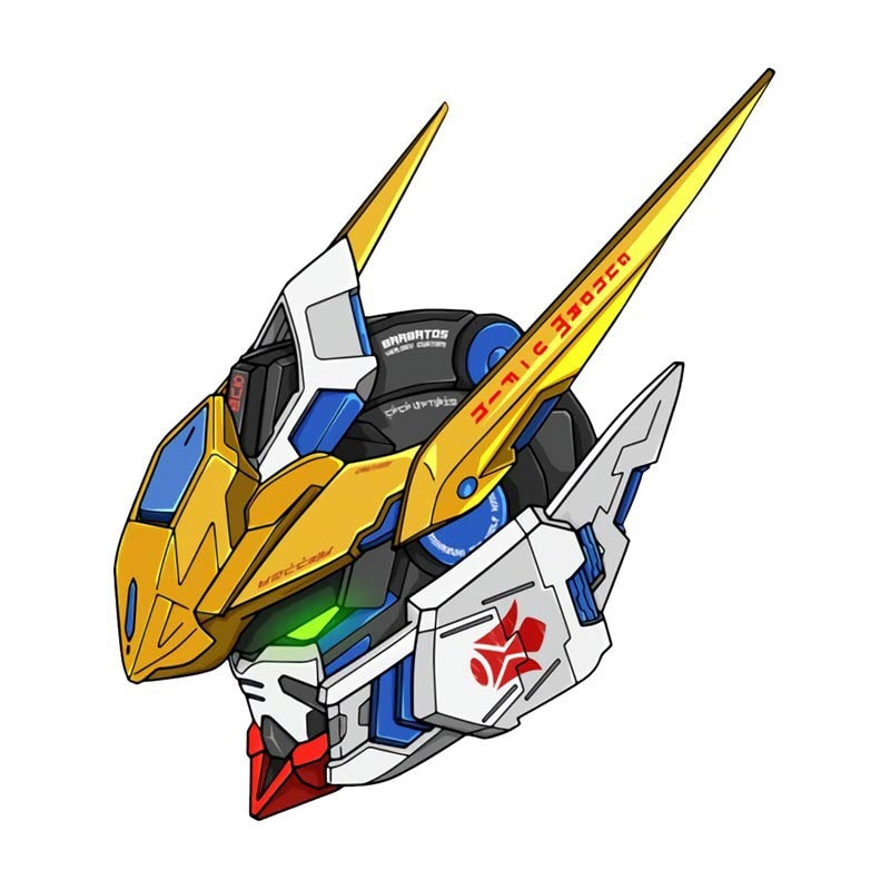 Mobile Suit 'Gundam Barbatos | Side View Head' Vinyl Car Sticker