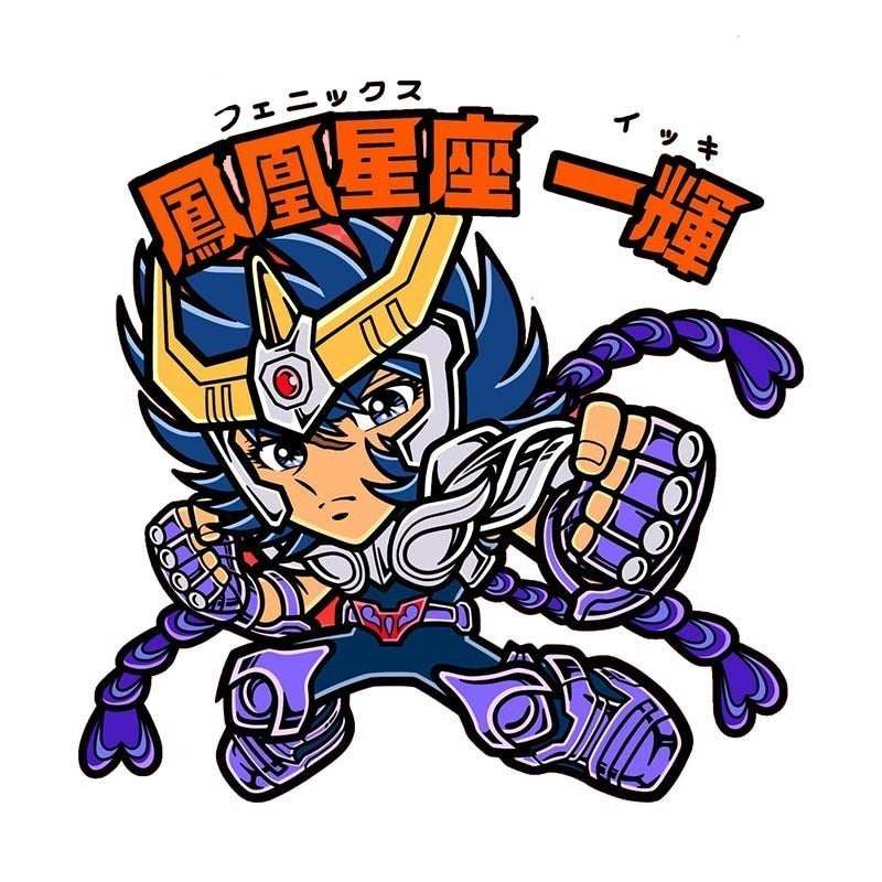 Saint Seiya 'Chibi Ikki | Phoenix Cloth' Vinyl Car Sticker