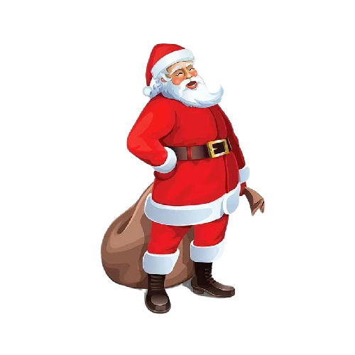 Christmas 'Santa Claus | Tired' Vinyl Car Sticker