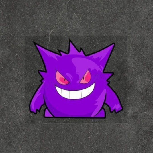Pokemon 'Purple Gengar | Staring' Vinyl Car Peeker Sticker