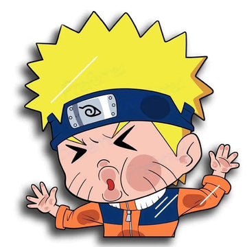 Naruto 'Naruto Uzumaki | Pressed Face' Vinyl Car Sticker