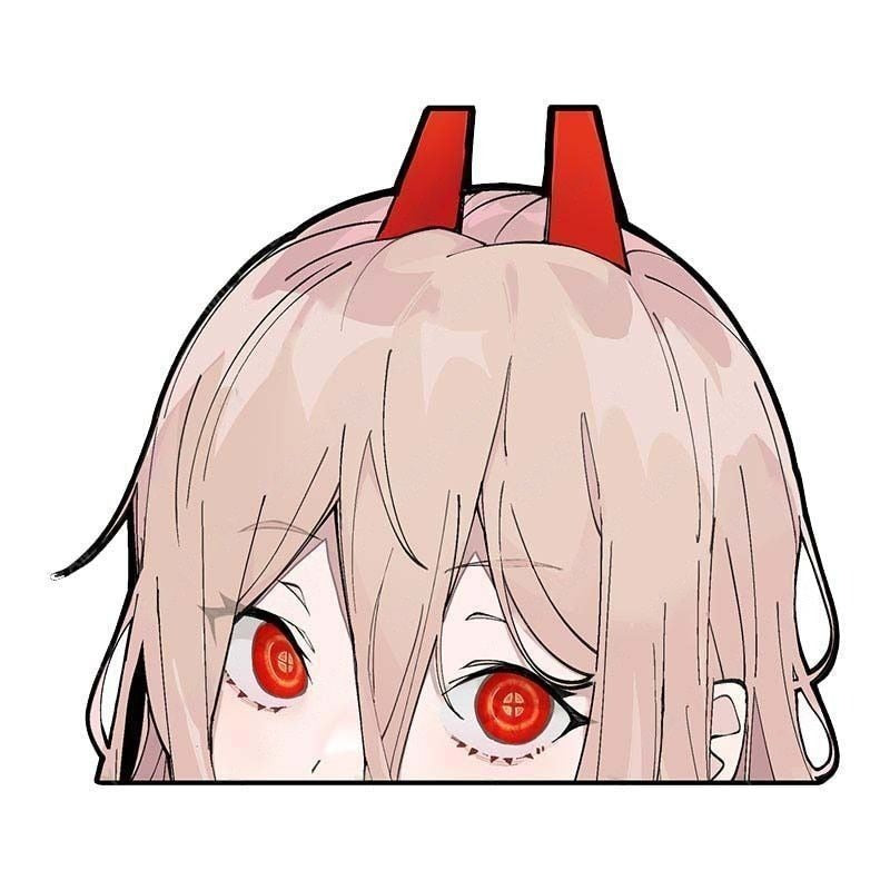 Chainsaw Man 'Power | Staring | 2.0' Vinyl Car Peeker Sticker