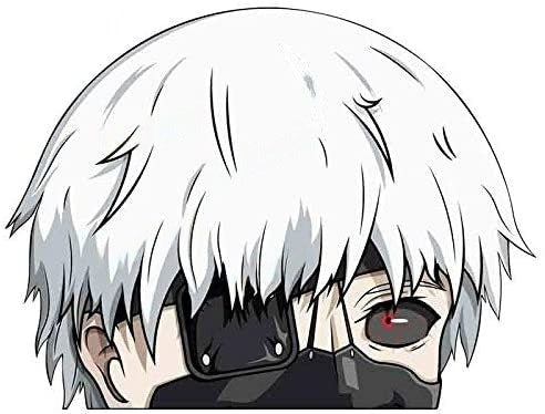 Tokyo Ghoul 'Ken Kaneki | Serious' Vinyl Car Peeker Sticker