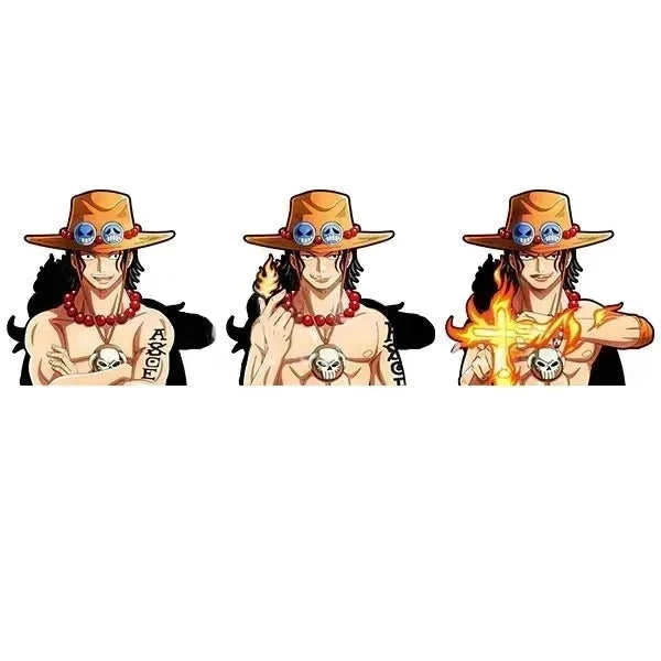 One Piece 'Portgas D. Ace | Fire Fist' Vinyl Car 3D Motion Sticker