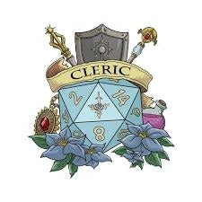 Dungeons & Dragons 'Cleric Dice' Vinyl Car Sticker