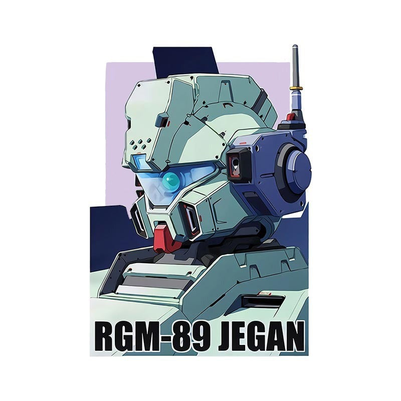 Mobile Suit Gundam 'RGM-89 Jegan' Vinyl Car Sticker