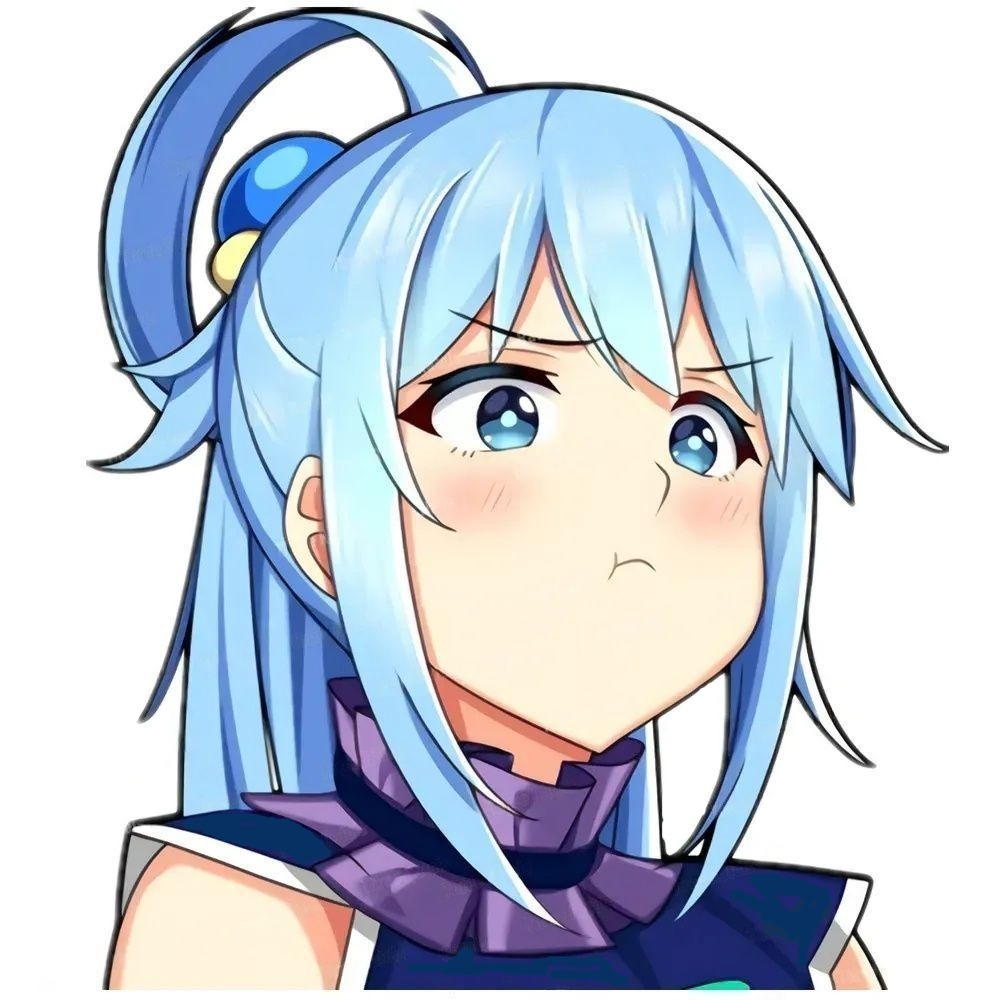 KonoSuba 'Aqua | Goddess Of Water' Vinyl Car Sticker