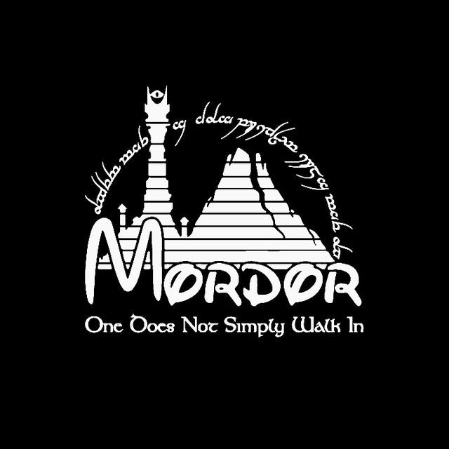 The Lord of the Rings 'Mordor | One Does Not Simply Walk In' Vinyl Car Sticker