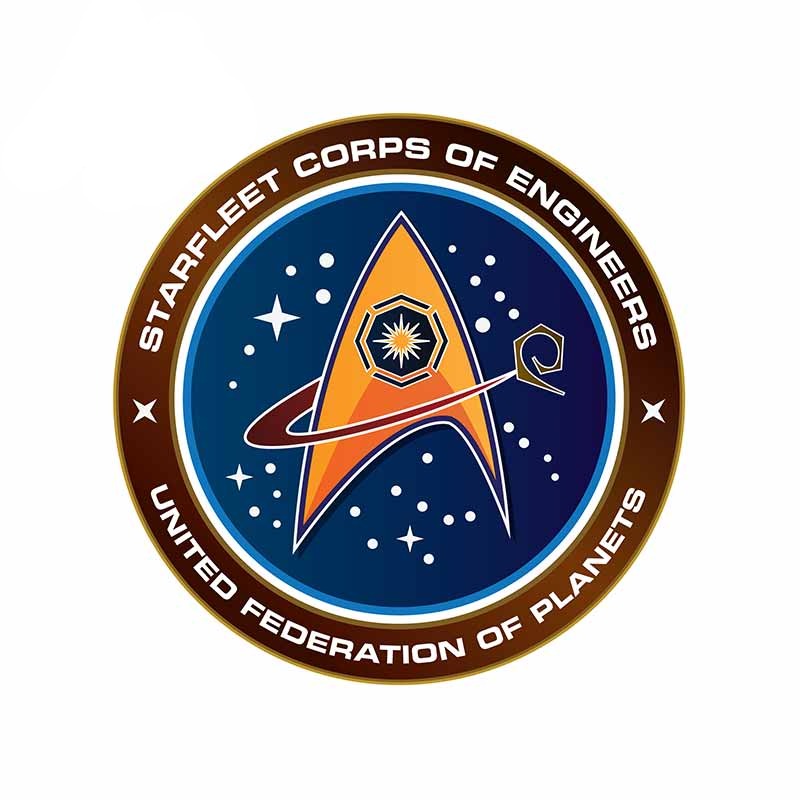 Star Trek 'Starfleet Corps of Engineers | United Federation Planets' Vinyl Car Sticker