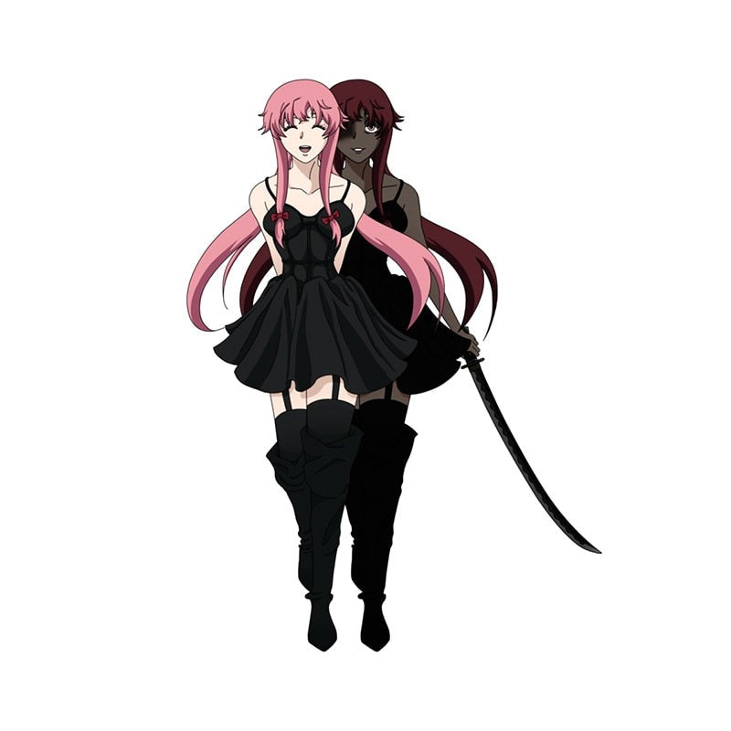 Future Diary 'Yuno Gasai | Shadow Holding Sword' Vinyl Car Sticker