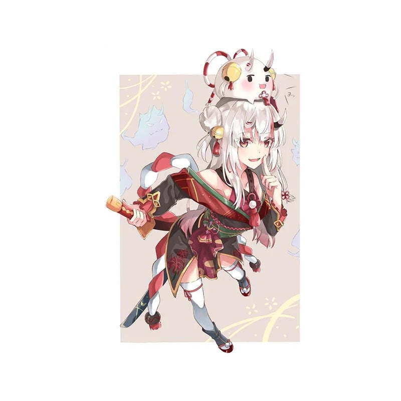 Virtual YouTuber 'Nakiri Ayame with Poyoyo | Portrait' Vinyl Car Sticker