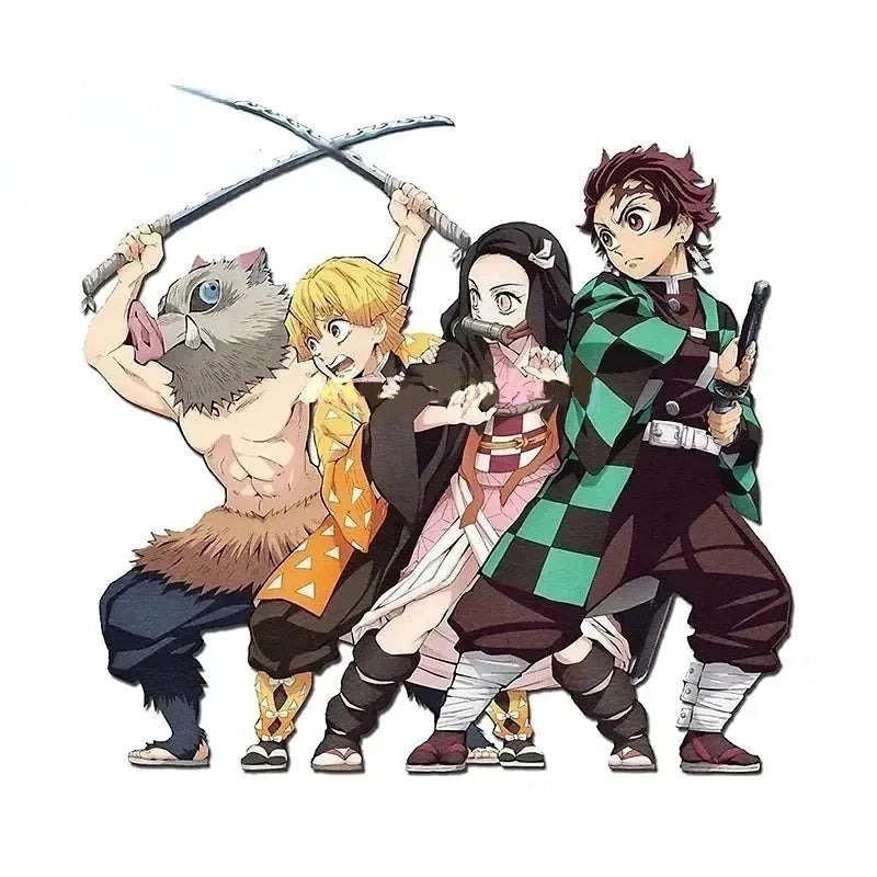 Demon Slayer 'Inosuke-Zenitsu-Nezuko-Tanjiro | Waiting' Vinyl Car Sticker