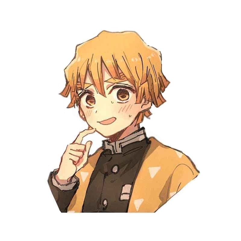 Demon Slayer 'Zenitsu Agatsuma | Thinking' Vinyl Car Sticker