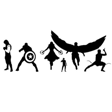 The Avengers 'Superheroes Portrait | 1.0' Vinyl Car Sticker
