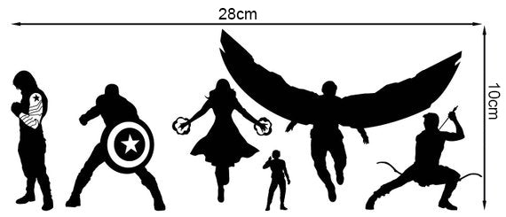 The Avengers 'Superheroes Portrait | 1.0' Vinyl Car Sticker