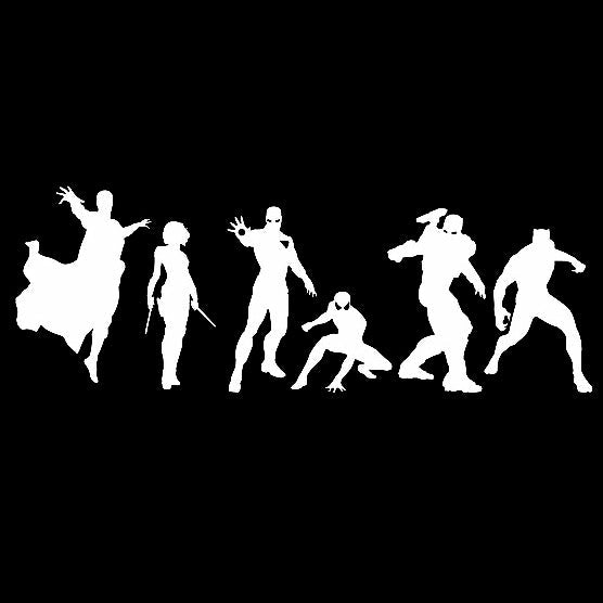The Avengers 'Superheroes Portrait | 2.0' Vinyl Car Sticker