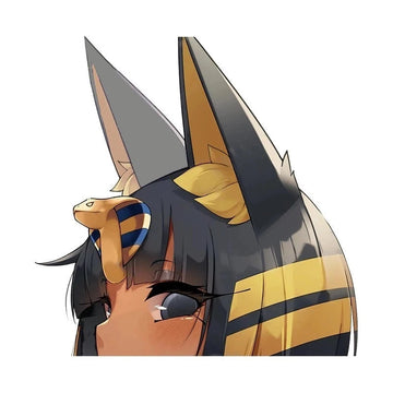Animal Crossing 'Ankha | Side View' Vinyl Car Peeker Sticker