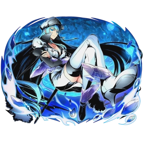 Akame ga Kill! 'Esdeath | Relaxing' Vinyl Car Sticker