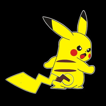 Pokemon 'Pikachu | Angry | Left' Vinyl Car Wiper Sticker