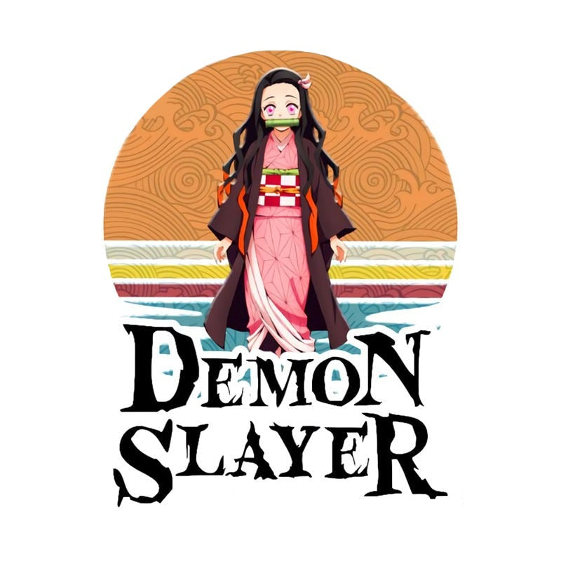 Demon Slayer 'Nezuko | Retro Wave' Vinyl Car Sticker