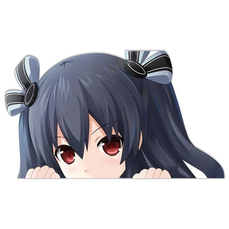 Hyperdimension Neptunia 'Uni | Black Sister' Vinyl Car Peeker Sticker
